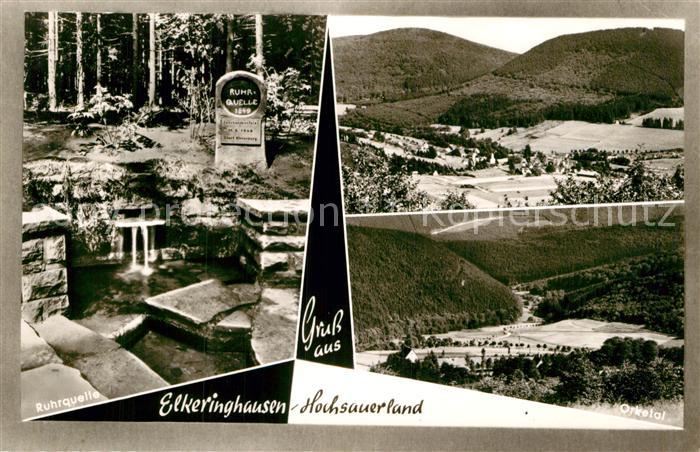 Elkeringhausen Winterberg Ruhrquelle Panorama