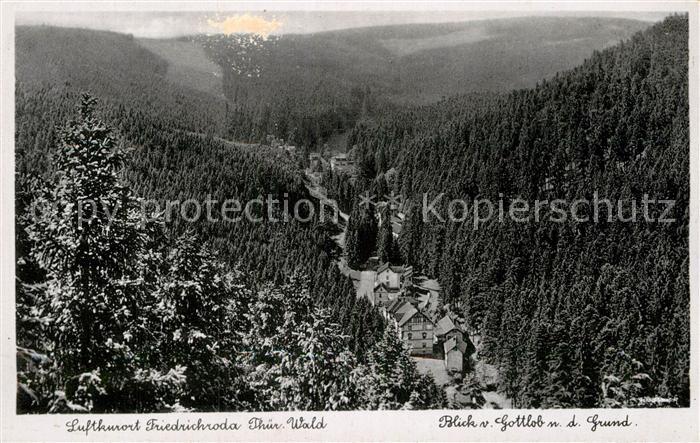 Friedrichroda Blick vom Gottlob