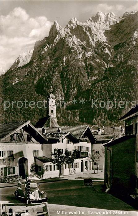 Mittenwald Bayern Kirche Karwendel