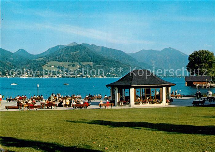 Bad Wiessee Kurpromenade mit Blick nach Tegernsee