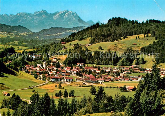 Oberstaufen Oberallgaeu Bayern Gesamtansicht