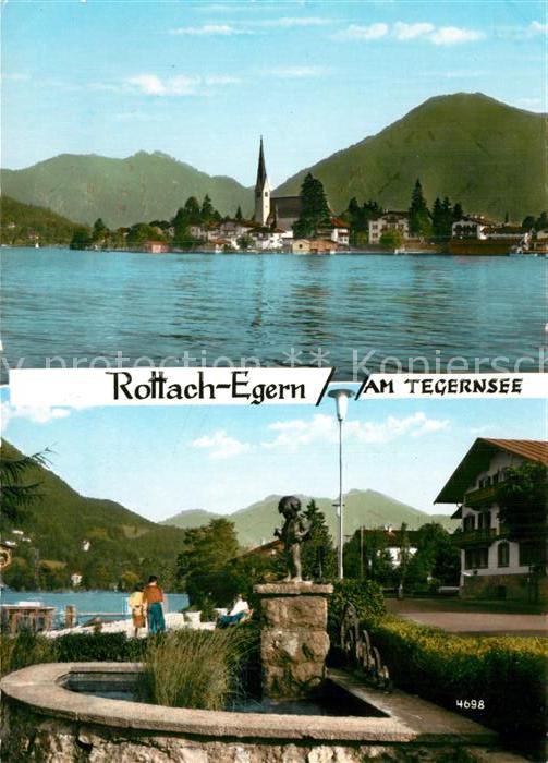 Rottach-Egern Kirche See Brunnen