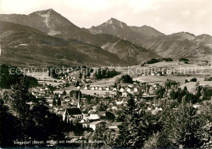 Siegsdorf Oberbayern Teilansicht Hochfelln Hochgern