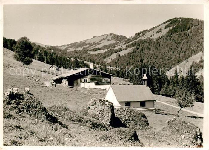 Oberstaufen Oberallgaeu Bayern Kirche Hochalm