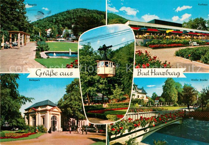 Bad Harzburg Kurhaus Pergola Badepark Weisse Bruecke