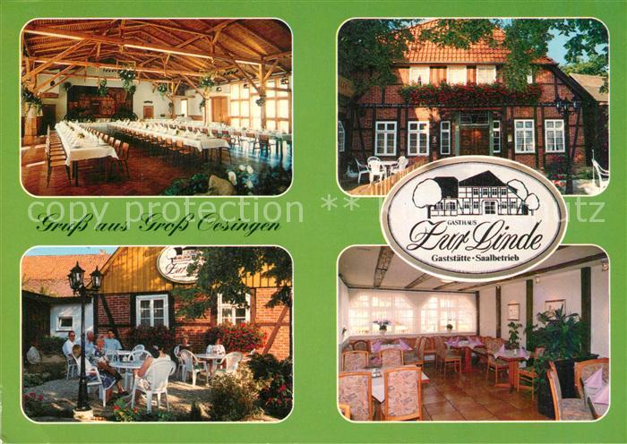 Gross Oesingen Gasthaus Zur Linde Speisesaal Terrasse Gaststube