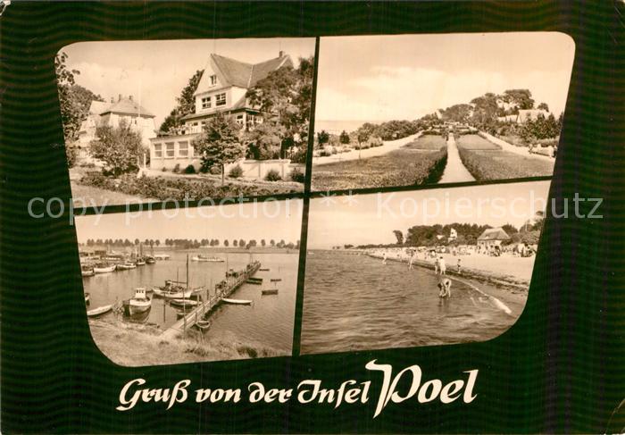 Poel Insel Hafen Strand Park Teilansicht