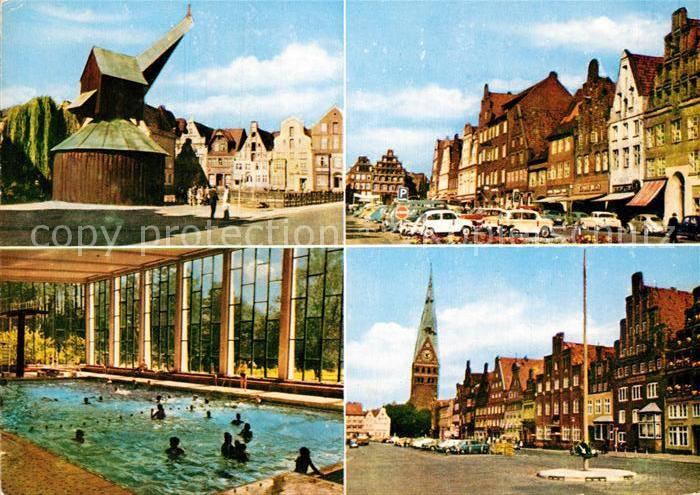 Lueneburg Marktplatz Alter Kran Hallenbad
