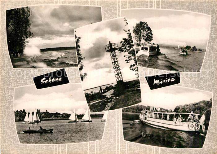 Waren Mueritz Personenschiff Mueritz Regatta Ufer