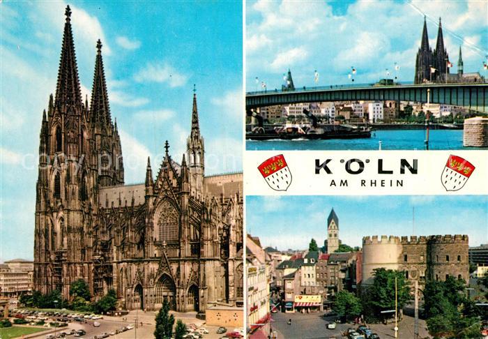 Koeln Rhein Dom Bruecke Tor