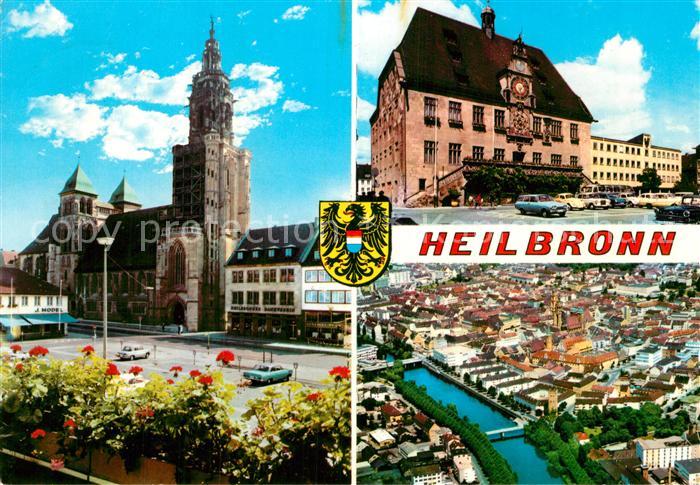 Heilbronn Neckar Fliegeraufnahme Kirche Rathaus