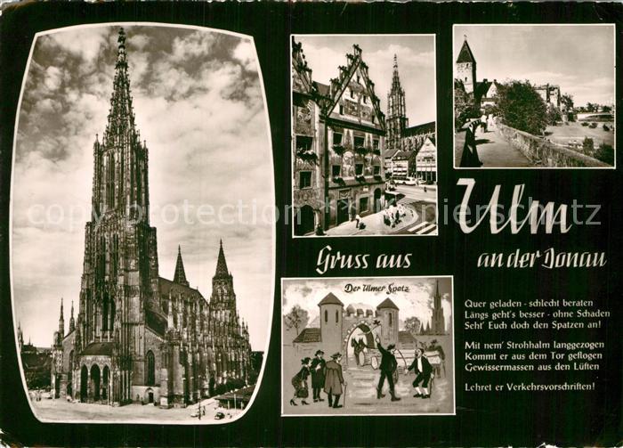 Ulm Donau Ulmer Spatz Muenster Altstadt