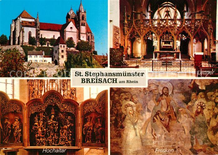 Breisach Rhein Sankt Stephansmuenster Hochaltar Fresken Lettner