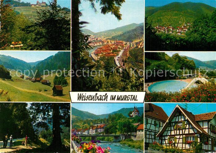 Weisenbach Murgtal Panorama Fliegeraufnahme Fachwerkhaeuser Bruecke