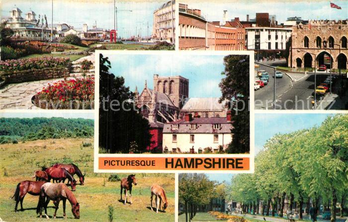 Hampshire South East England Sunken Gardens Southsee Cathedral Winchester Bargat