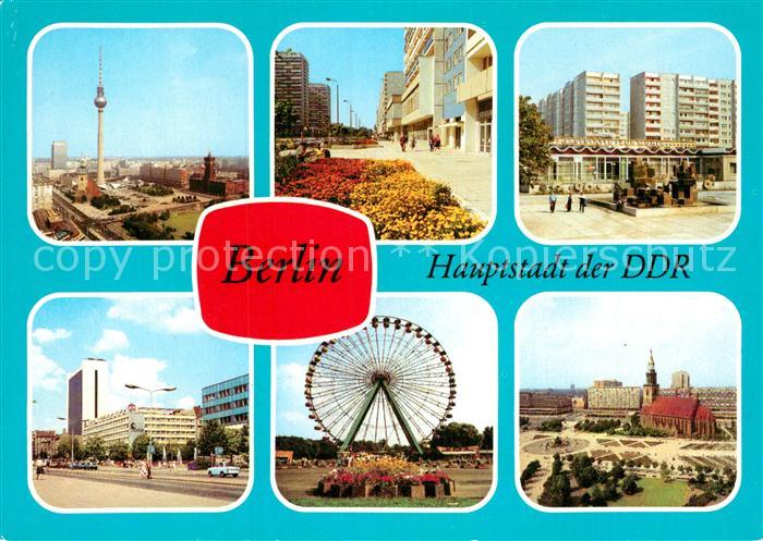 BERLIN  CITY Fernsehturm Leipziger Str Greifswalder Str Friedrichstr Kulturpark