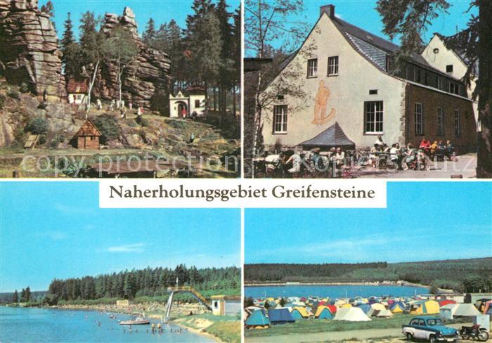 Greifensteine Erzgebirge Naturtheater Konsum Gaststaette Berghaus Freibad und Ze