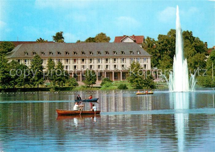 Bad Salzungen Kurhaus am Burgsee Fontaene