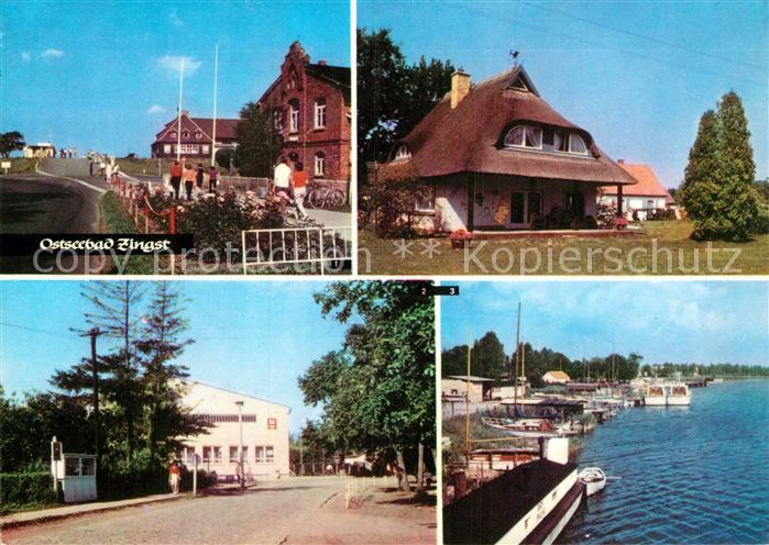 Zingst Ostseebad Strandstrasse Urlauber Restaurant Hafenpartie