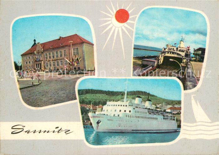 Sassnitz Ostseebad Ruegen Seemannsheim Faehrschiff Sassnitz