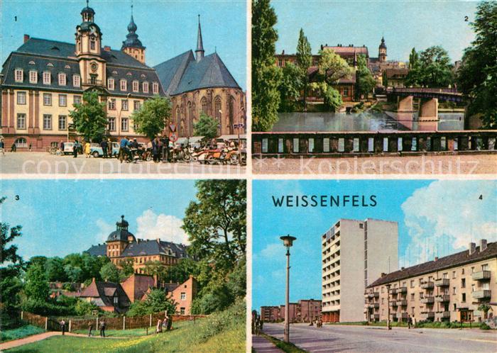 Weissenfels Saale Rathaus Bruecke der DSF Augustusburg Merseburger Strasse