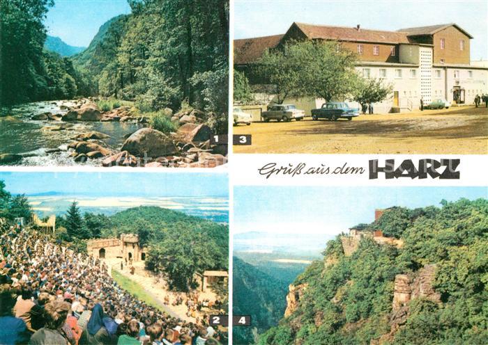 Harz Region Bodetal Harzer Bergtheater Thale Berghotel Rosstrappe Hexentanzplatz