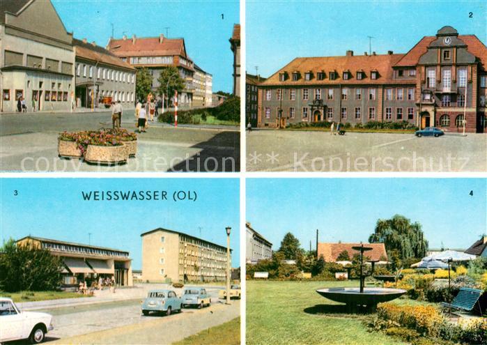 Weisswasser Oberlausitz Muskauer Str Rathaus Wohnkomplex Humboldtstr Anlagen