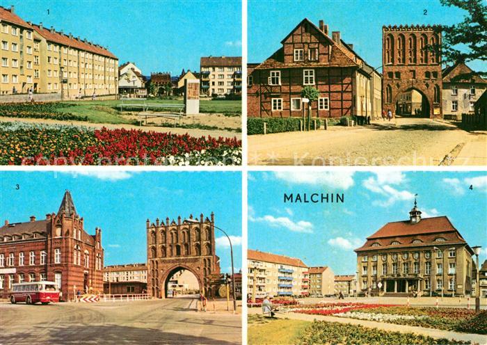 Malchin Demmin Karl Dressel Strasse Steintor Kalenisches Tor Rathaus