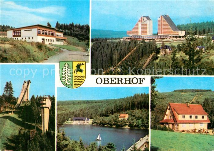 Oberhof Thueringen Schanzenbaude Interhotel Panorama Schanze am Rennsteig Luetsc