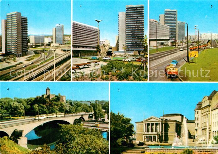 Halle Saale Hochstrasse Thaelmann Platz Interhotel Stadt Halle Giebichenstein Th