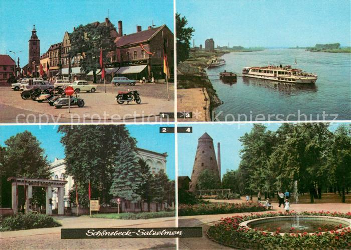 Salzelmen Bad Platz der DSF Volksbad Kurpark Kurhaus Elbepartie Alter Soleturm m