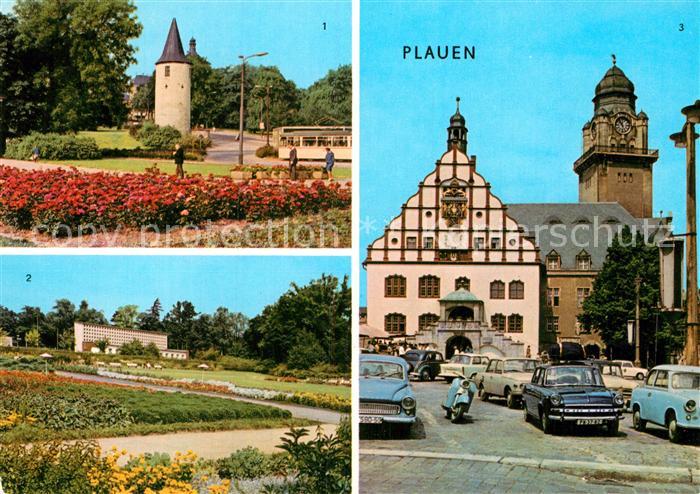 Plauen Vogtland Nonnenturm Parktheater Stadtpark Rathaus