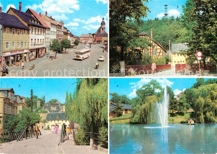 Schmoelln-Putzkau Marktplatz Aussichtsturm Brueckenplatz Brauereiteich