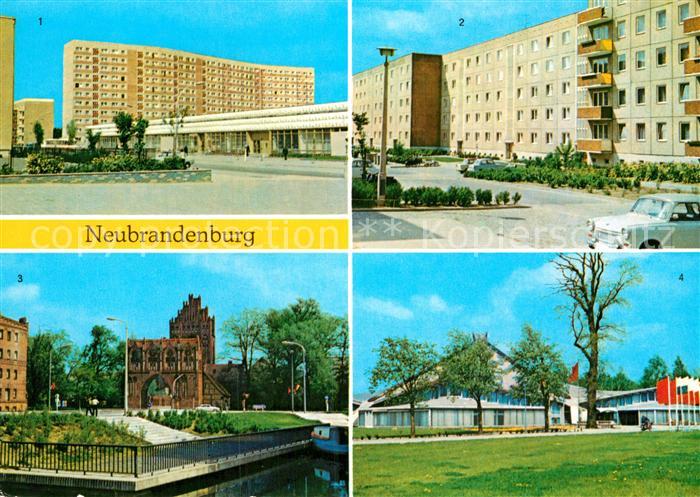 Neubrandenburg Juri Gagarin Ring Keplerstrasse Treptower Tor Stadthalle