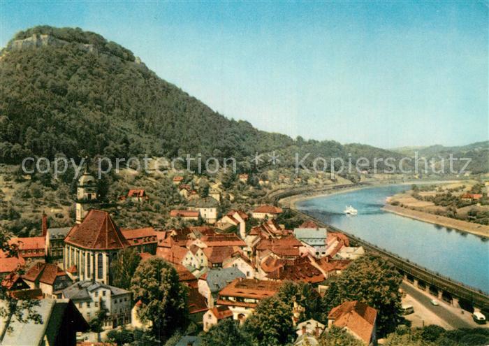 Koenigstein Saechsische Schweiz Panorama