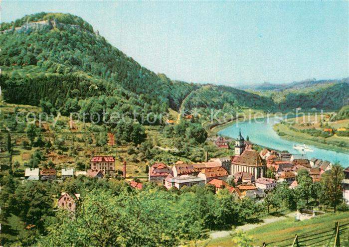 Koenigstein Saechsische Schweiz Panorama