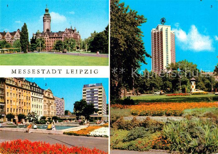 LEIPZIG Sachsen Neues Rathaus Sachsenplatz Wohnhochhaus Wintergartenstrasse