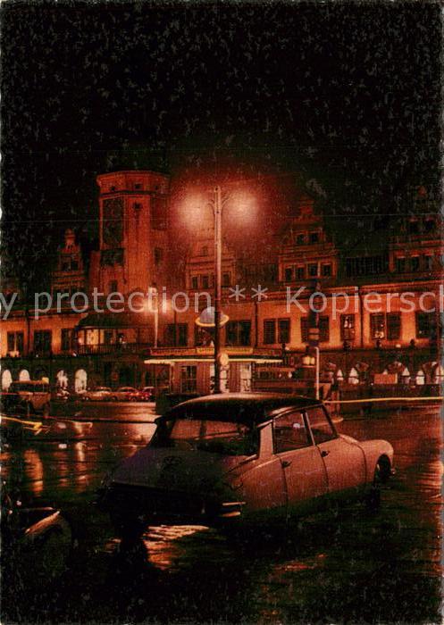 LEIPZIG Sachsen Am Markt bei Nacht