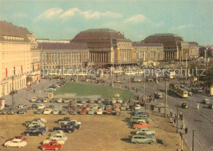 LEIPZIG Sachsen Hauptbahnhof mit Hotel Astoria