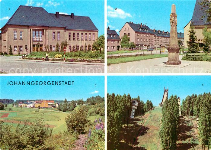 Johanngeorgenstadt Kulturhaus Karl Marx Postsaeule Ferienheim Schwefelwerk Erzge