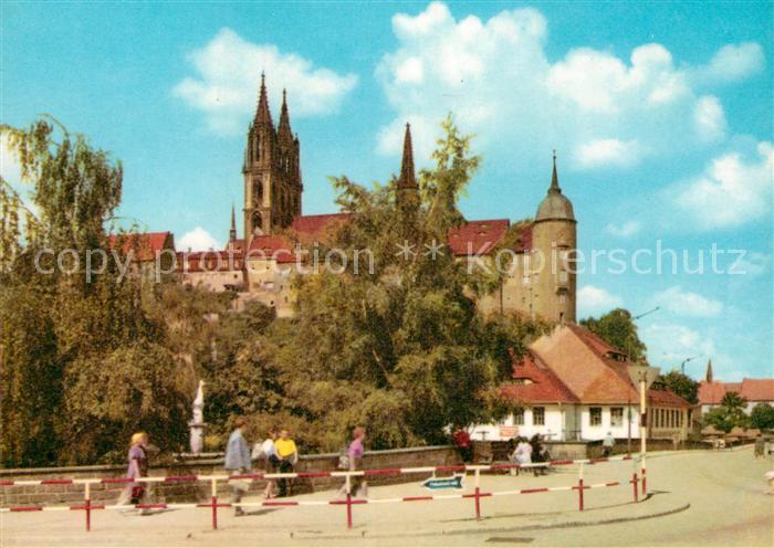 Meissen Elbe Sachsen Albrechtsburg mit Dom