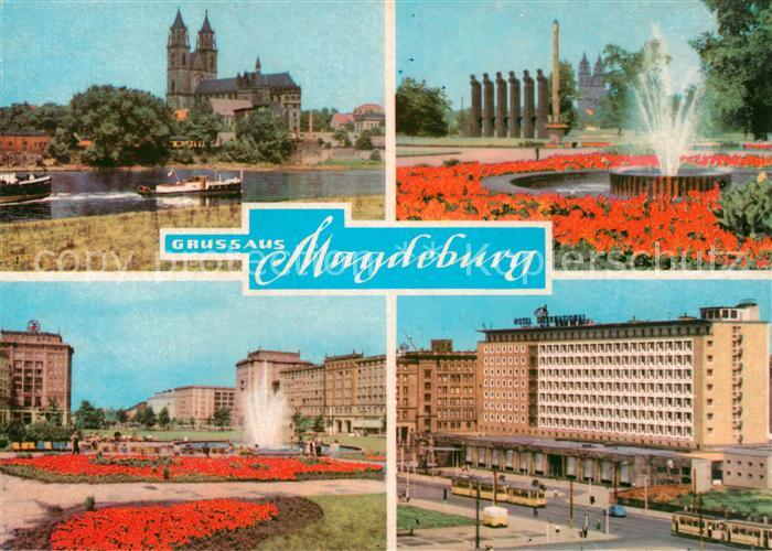 Magdeburg Dom Kulturpark Rotehorn Wilhelm Pieck Allee Hotel International