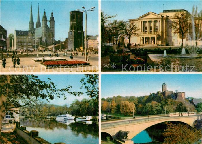 Halle Saale Markt Theater Saalepartie Bur Giebichenstein