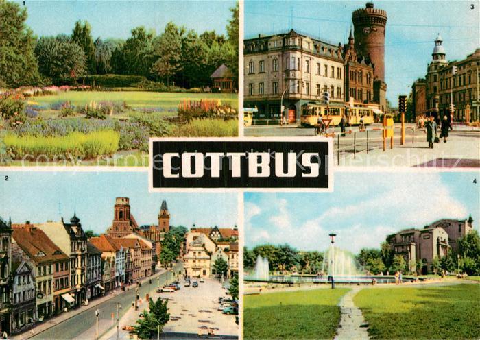 Cottbus Blechenpark Altmarkt Ernst Thaelmann Platz Schillerplatz