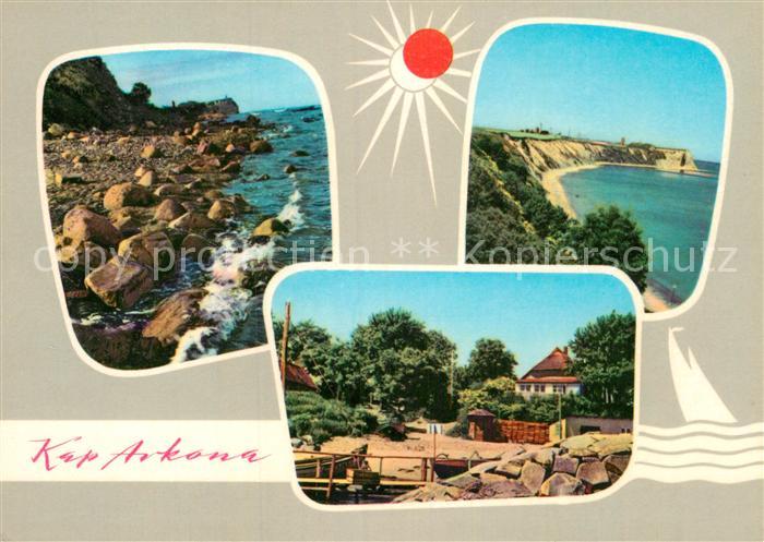 Kap Arkona Steiniges Ufer Blick zum Kap Idyllisches Vitt