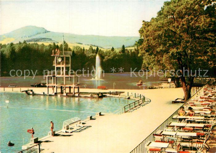 Grossschoenau Sachsen Freibad Sprungturm Gondelteich