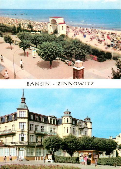 Bansin Ostseebad Strand Zinnowitz FDGB Heim Glueck auf