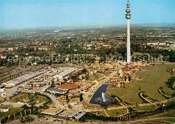 DORTMUND  CITY Bundesgartenschau 59 Fliegeraufnahme mit Fernsehturm