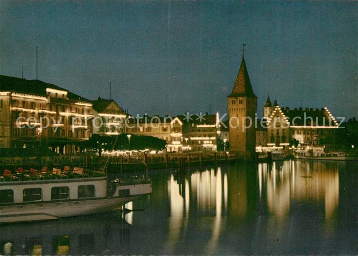 Lindau Bodensee bei Nacht