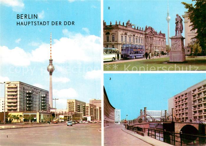 BERLIN  CITY Karl Marx Allee mit Fernsehturm Museum fuer Deutsche Geschichte Jun